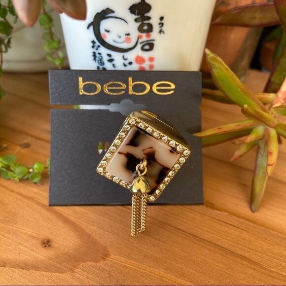 Silver Animal Print ResinTassel bebe Statement Ring $16 each or bundle 3 for $25 - Picture 7 of 7